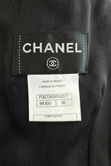 Prettiest Fall 2009 Chanel by Karl Lagerfeld Runway Look 55 Black Silk & Chiffon Dress