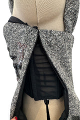 Rare Fall 2007 Christian Dior by John Galliano Runway Look 19 Beaded One Shoulder Dress