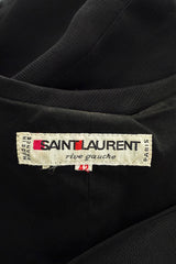 Spring 1987 Yves Saint Laurent Runway Mini Dress w Floor Length Back Bow