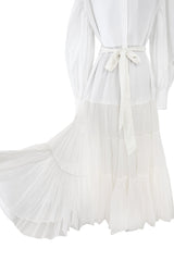 Spring 2020 Valentino by Pierpaolo Piccioli Runway White 'Le Blanc' Tuxedo Front Dress