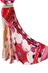 Amazing Spring 2012 Emilio Pucci by Peter Dundas Runway Look 12 Pucci Print Silk Top & Skirt Set