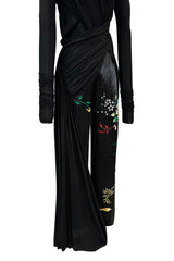 Masterpiece Fall 2001 Jean Paul Gaultier Runway Haute Couture Beaded & Embroidered Pant w Silk Jersey Top Set