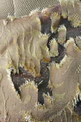 Spring 2006 Bill Blass by Michael Vollbracht Runway Gold & Pale Lavender Halter Dress