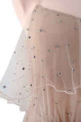 Fall 2016 Valentino by Pierpaolo Piccioli & Maria Grazia Chiuri Net Dress w Silver Sequin & Beads