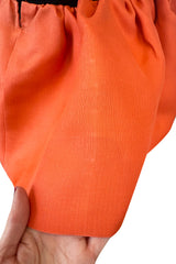 Spring 1987 Yves Saint Laurent Runway Strapless Dotted Net Mini Dress w Coral Skirt