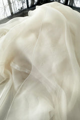 Outstanding Cruise 2010 Christian Dior by John Galliano Runway Version in White Silk Chiffon Draped Dress