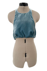 Amazing Spring 2018 Valentino by Pierpaolo Piccioli Runway Look 64 Lace, Silk & Velvet Halter Dress Set