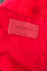 Spring 2018 Valentino by Pierpaolo Piccioli Red Chantilly Lace & Net Dress