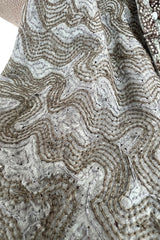 Incredible 2005 John Anthony Couture Runway Sample Hand Beaded & Sequin Plunge Dress