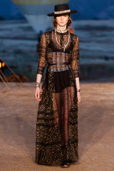 Fabulous Resort 2018 Christian Dior by Maria Grazia Chiuri Floral Print & Lace Dress w Beaded Straps