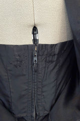 Fall 1984 Christian Dior by Marc Bohan Haute Couture Runway Black Velvet Dress w Wide Neckline