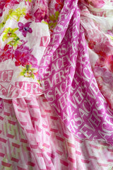 Outstanding Resort 2023 Versace by Donetella Versace Look 18 Tribute to Spring 2004 Pink Dress
