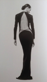 Iconic Fall 1989 Geoffrey Beene Heavily Documented Backless Jersey Dress