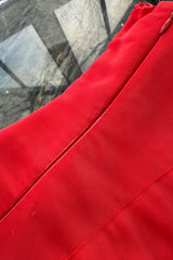 Modern Valentino by Pierpaolo Piccioli Homage to the Fall 2004 Runway Look 53 Strapless Red Silk Dress