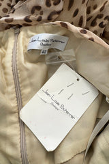 Gorgeos Spring 2007 Jean Louis Scherrer by Stephane Rolland Leopard Print Silk Chiffon Dress