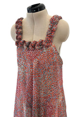 Rare c.1958 Madame Gres Haute Couture Silk Chiffon Dress & Hooded Cape Set