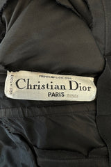 Christian Dior by Marc Bohan Spring 1988 Haute Couture Black Strapless w Bow