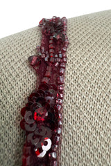 Gorgeous Fall 2005 Original Valentino Runway Look 67 Deep Oxblood Silk Dress w Tiered Ruffle Skirting