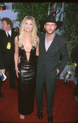 Exceptional Fall 2000 Richard Tyler Couture Plunging Front & Open Back Sculpted Black Ultrasoft Leather Dress