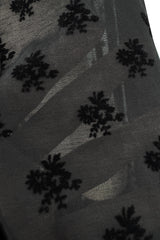 Fall 2017 Dsquared by Dean & Dan Runway High Neck Black Silk & Cotton Cape