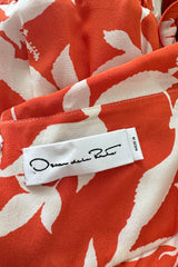 Prettiest Spring 2020 Oscar de la Renta by Laura Kim & Fernando Garcia Silk Print Halter Dress