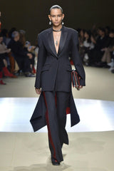 Fall 2018 Alexander McQueen by Sarah Burton Runway Look One & Ad Campaign Black & Red Jacket