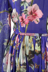 Well Documented Fall 2014 Dolce & Gabbana Runway Look 17 Woodland Creature Silk Chiffon Dress