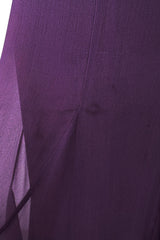 Gorgeous 2000s Valentino Roma Mauve Purple Silk Chiffon Dress w Sequin & Lace Detailing