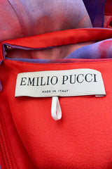 Gorgeous Spring 2015 Emilio Pucci by Peter Dundas Runway Look 36 Tie Dye Beaded Silk Chiffon Dress