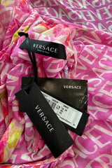Outstanding Resort 2023 Versace by Donetella Versace Look 18 Tribute to Spring 2004 Pink Dress