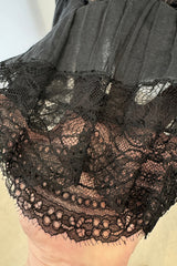 Exceptional Fall 2002 Alexander McQueen Runway Look 44 Corset Mini Dress w Leather Details