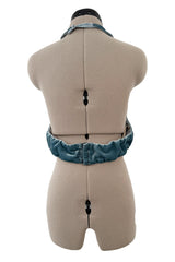 Amazing Spring 2018 Valentino by Pierpaolo Piccioli Runway Look 64 Lace, Silk & Velvet Halter Dress Set