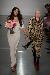 Incredible Spring 2015 Vivienne Westwood Ivory Corset Dress w Draped Multiway Extended Panels