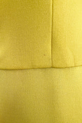 Minimalist 1970s Christian Dior by Marc Bohan Yellow Jersey Tank Dress w Three Tier Skirt