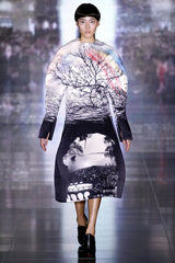 Superb Fall 2013 Mary Katrantzou Runway Print From Look 7 Strapless Bubble Skirt Mini Dress