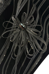 Wonderful Fall 2008 Giorgio Armani Runway Look 48 One Shoulder Velvet Dress w Wrap