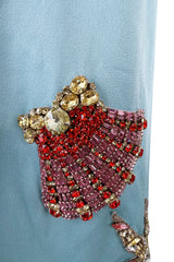 Phenomenal Spring 2021 Versace by Donatella Versace Runway Look 77 Embellished Starfish Dress