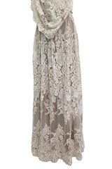 Outstanding Spring 1993 Giorgio Armani Runway Hand Beaded Sequin & Pearl Skirt & Corset Dress Set