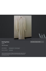 1969 Ossie Clark Bishop Sleeve Black Moss Crepe Dress w Button Front & Dog Ear Collar