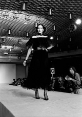 Spring 1977 Yves Saint Laurent 'Spanish Collection' Off-Shoulder Black Top & Skirt Set