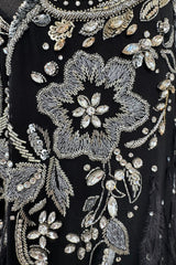 Extraordinary 2015 Roberto Cavalli Runway Feather & Net Dress w Bead & Sequin Detailing