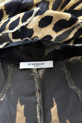 Gorgeous Spring 2011 Givenchy by Riccardo Tisci Runway Look 40 Cut Out Silk & Net Leopard Dress
