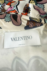 Fall 2017 Valentino by Pierpaolo Piccioli Runway Look 18 Exuberant Silk Print Dress w Ruffled Details
