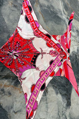 Amazing Spring 2012 Emilio Pucci by Peter Dundas Runway Look 12 Pucci Print Silk Top & Skirt Set