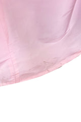 Dreamy Early 1980s Bill Blass Pale Pink Silk One Shoulder Dress w Full Slightly Trained Skirt