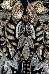 Extraordinary 2015 Roberto Cavalli Runway Feather & Net Dress w Bead & Sequin Detailing