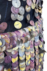 Dreamy Cruise 2006 Chanel by Karl Lagerfeld Weightless Blue Silk Tulle Dress w Iridescent Sequins