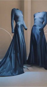 Fantastic Fall 1998 Giorgio Armani Runway, Ad Campaign & Exhibit Silk Skirt w Sequin Tank Top Set