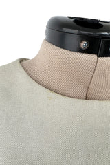 Documented Spring 1969 Christian Dior by Marc Bohan Haute Couture Stiffened Silk A-Line Dress