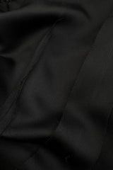 Fall 1978 Givenchy Haute Couture Original Runway Sample Black Silk & Velvet Dress w Beaded Sleeves